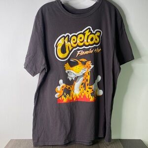 Flaming Hot Cheetos Graphic Tee - Gray - Men’s Size XL - 1201